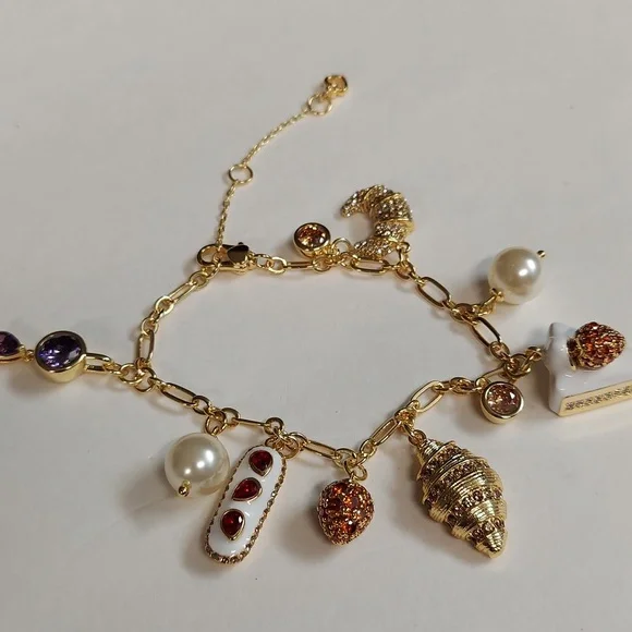 Kate Spade Patisserie Charm Bracelet New $178 - Picture 5 of 8